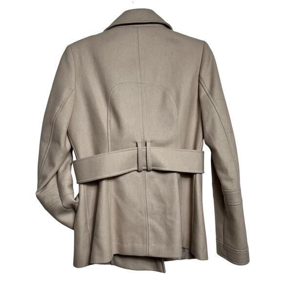 Victoria's Secret Wool Blend Peacoat - Size 6 - Beige (2880) - Picture 6 of 7